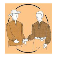 1830-1860 Men's Trade Shirt Pattern
